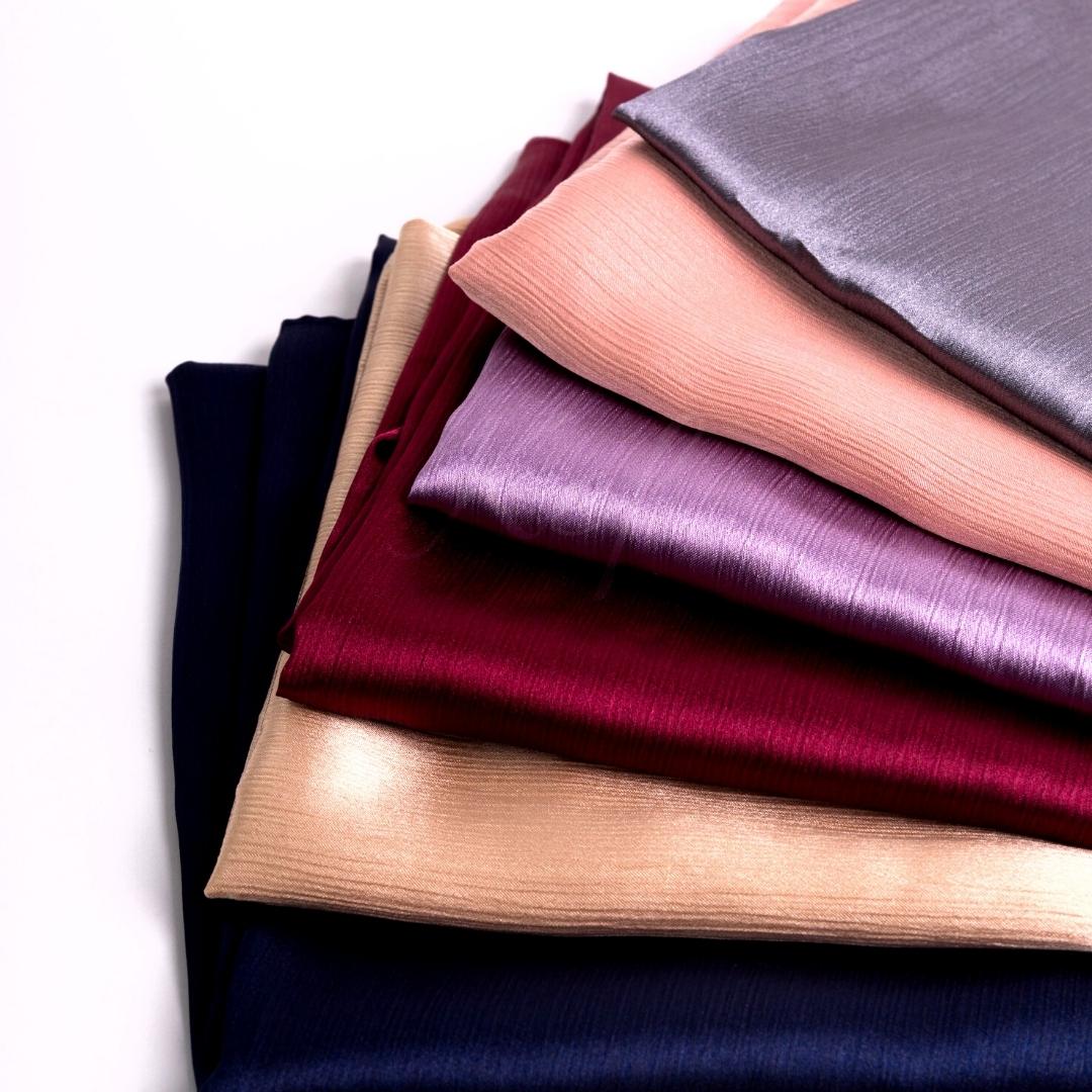 Crinkle silk hijabs