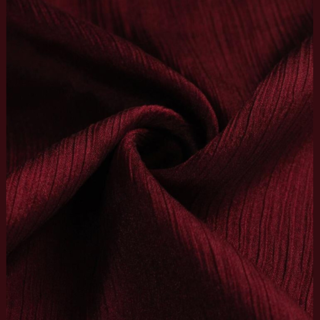CRINKLE SILK - WINE
