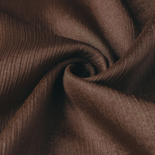 CRINKLE SILK - BROWN